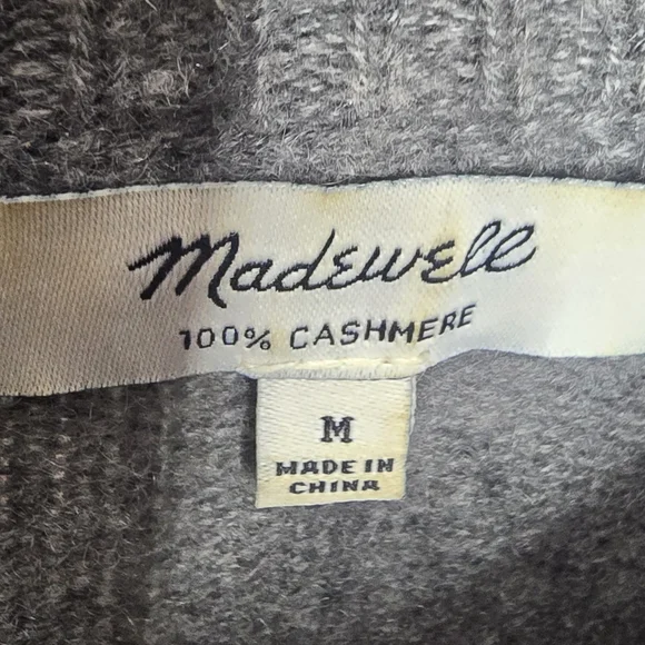 Madewell Cashmere Midi Sweater-Dress Grey - Picture 5 of 5